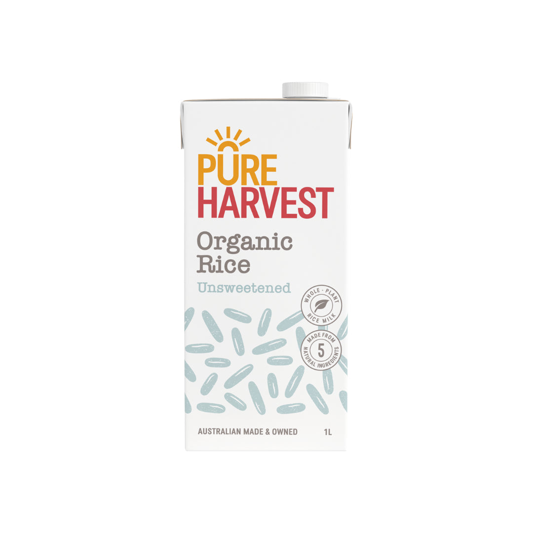 Pureharvest Organic Rice Milk with Calcium Unsweetened